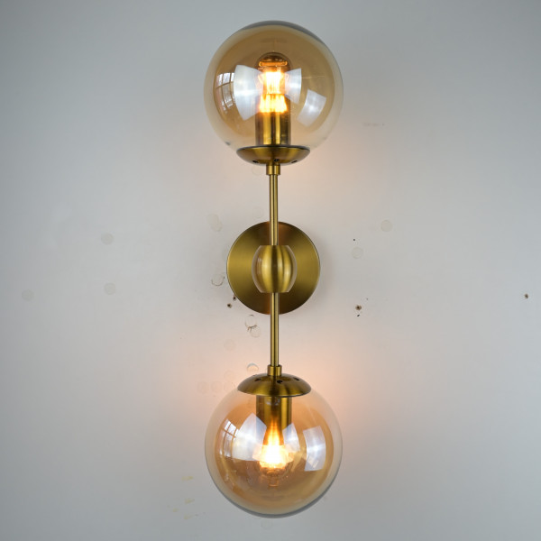 Бра Modo Sconce 2 Globes Gold от ImperiumLoft