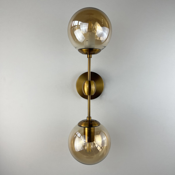 Бра Modo Sconce 2 Globes Gold от ImperiumLoft