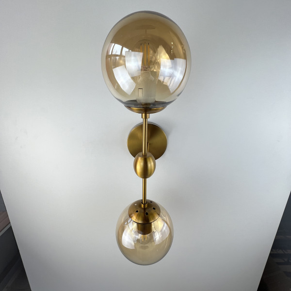 Бра Modo Sconce 2 Globes Gold от ImperiumLoft