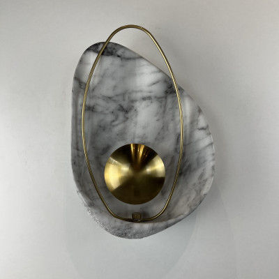 Настенный светильник CLAM Белый мрамор