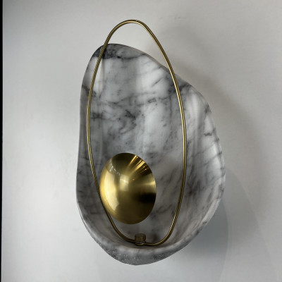 Настенный светильник CLAM Белый мрамор