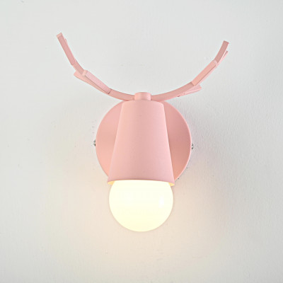 Бра с рожками DEER A Pink
