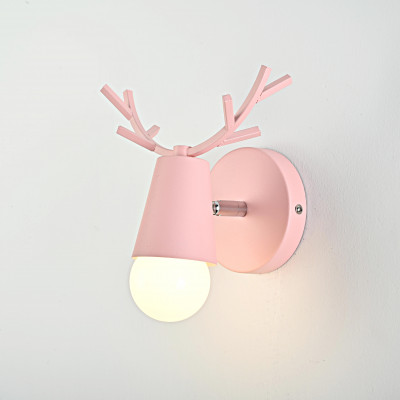 Бра с рожками DEER A Pink