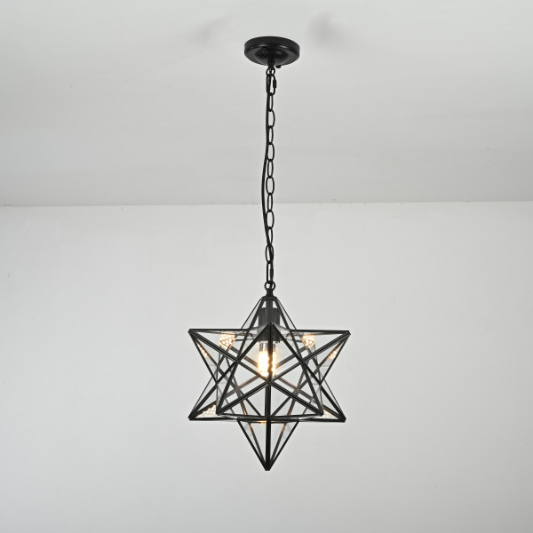 Люстра Black Star Clear Glass 35 см от ImperiumLoft