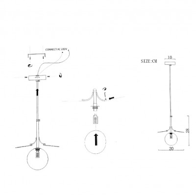 Подвесной светильник Light of MATISSE ONE Multicolored 1