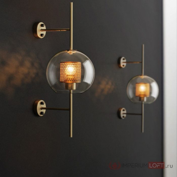 Настенный светильник CATCH WALL cylinder L78 brass от ImperiumLoft