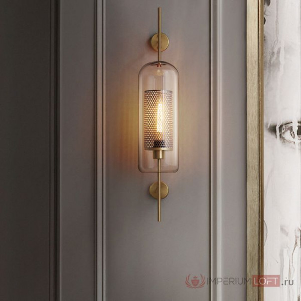 Настенный светильник CATCH WALL cylinder L67 brass от ImperiumLoft