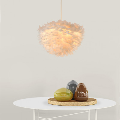 Подвесная люстра FEATHERS D80 White