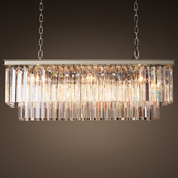 Люстра RH 1920S ODEON CLEAR GLASS FRINGE nickel от ImperiumLoft