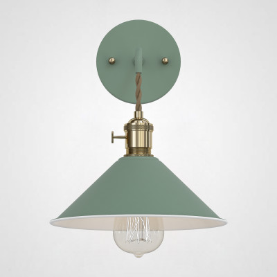 Бра с подвесным плафоном BRAID WALL Green