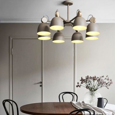 Люстра на штанге ROLLA 3 Gray