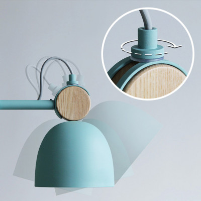 Люстра на штанге ROLLA 3 Gray