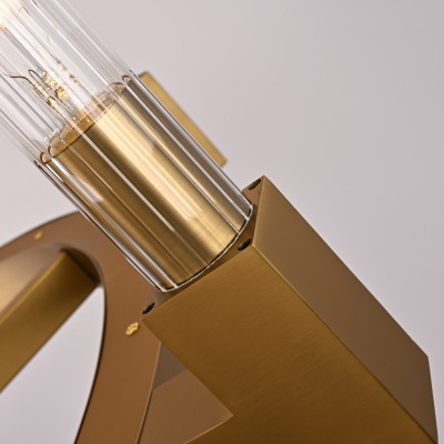 Люстра на штанге CANELLE Round Chandelier 8 Modern Brass