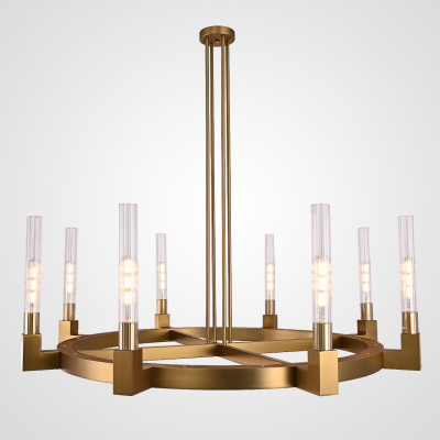 Люстра CANELLE Round Chandelier 8 Modern Brass