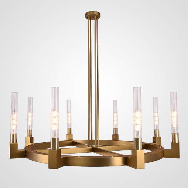 Люстра  CANELLE Round Chandelier 8 Modern Brass от ImperiumLoft