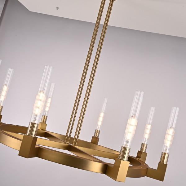 Люстра  CANELLE Round Chandelier 8 Modern Brass от ImperiumLoft