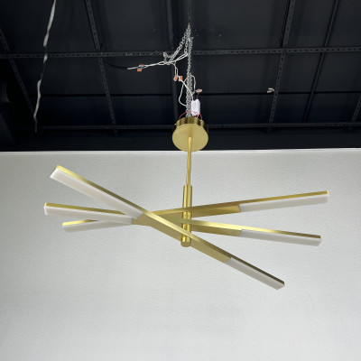 Люстра на штанге ORTON на 3 D96 Gold