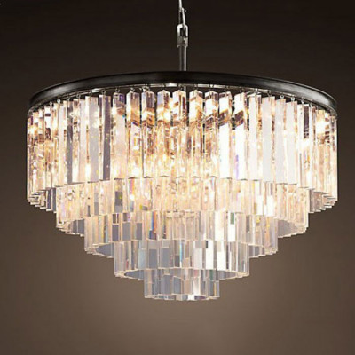 Люстра RH 1920s Odeon Clear Glass Fringe Chandelier D80