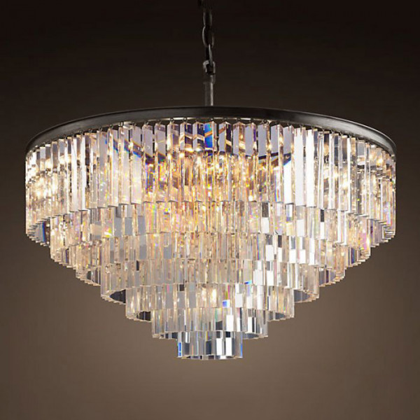 Люстра RH 1920s Odeon Clear Glass Fringe Chandelier D80 от ImperiumLoft