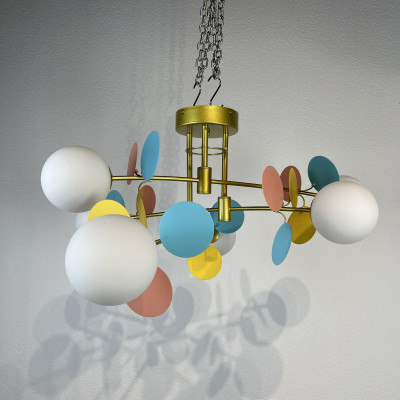 Потолочная люстра Light of MATISSE B D80 Gold Multicolor