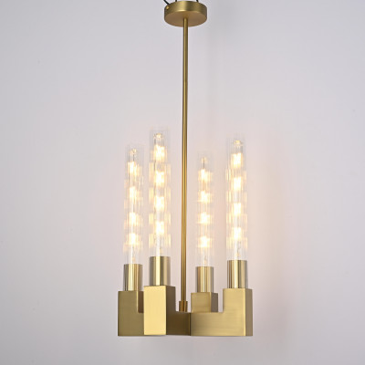 Люстра на штанге CANELLE Pendant lamp 4 Modern Brass