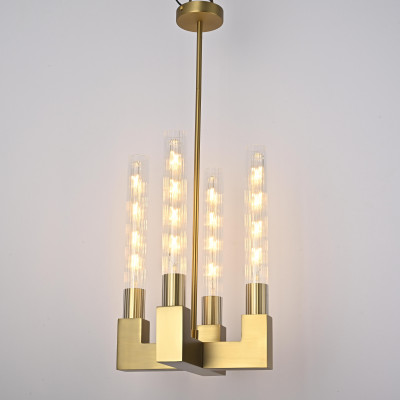 Люстра на штанге CANELLE Pendant lamp 4 Modern Brass