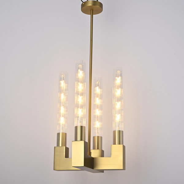 Люстра CANELLE Pendant lamp 4 Modern Brass от ImperiumLoft