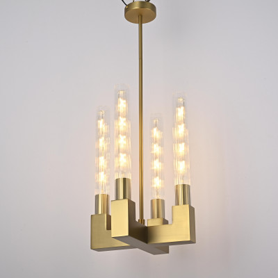 Люстра на штанге CANELLE Pendant lamp 4 Modern Brass