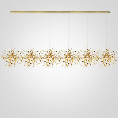 Люстра Tezani Argent Suspension Linear Gold 6L 210