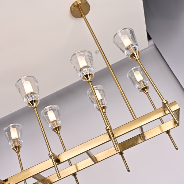 Люстра TORCHE DE VERRE Linear Chandelier 12 от ImperiumLoft