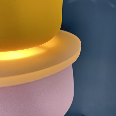 Подвесной светильник ILO D18,5 yellow/pink