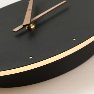 Настенные часы NINNA Black 3000К