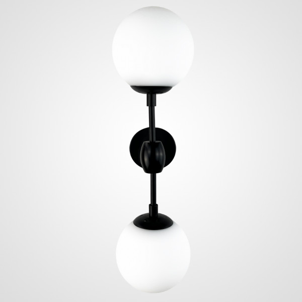 Бра Modo 2 Globes Black and white glass от ImperiumLoft