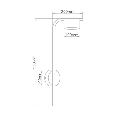 Настенный светильник PATSY H80 Light brown