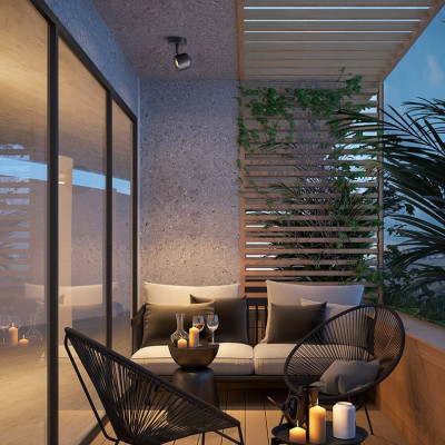 Настенный светильник TINY WALL L1 Black