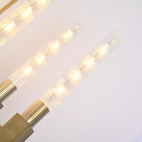 Люстра CANELLE Linear Chandelier 12 Modern Brass от ImperiumLoft