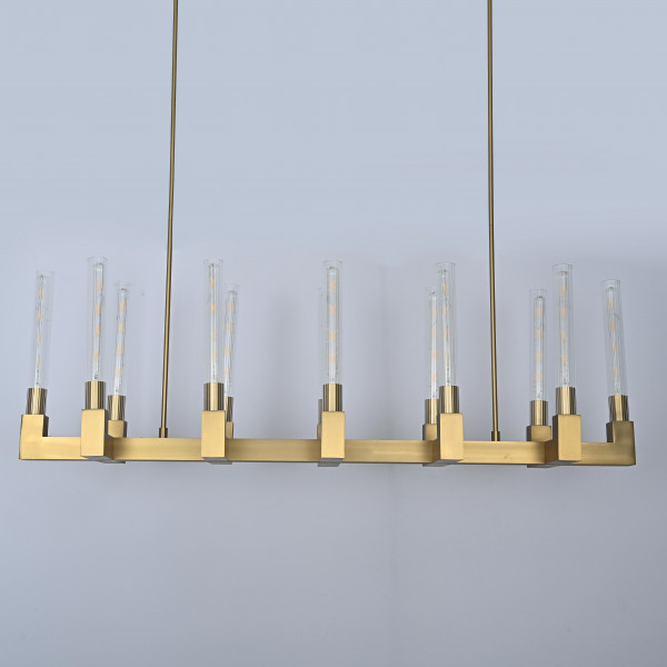 Люстра CANELLE Linear Chandelier 12 Modern Brass от ImperiumLoft