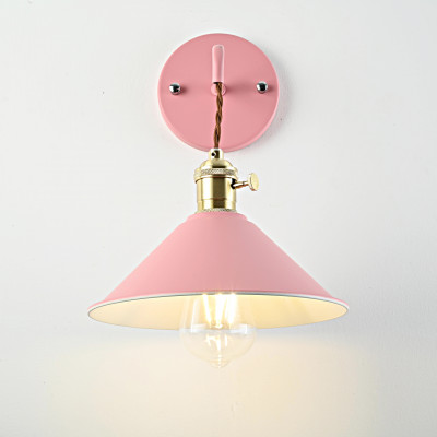 Бра с подвесным плафоном BRAID WALL Pink