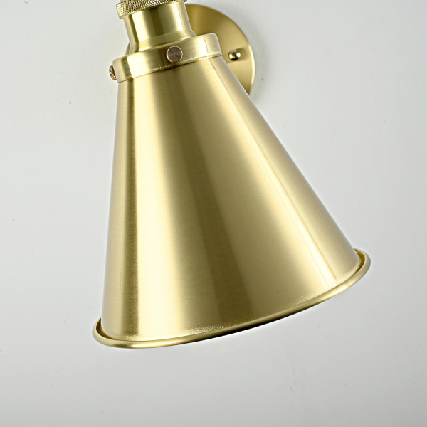 Бра Gloce Cone Shade Loft Industrial Metal Tall Gold от ImperiumLoft