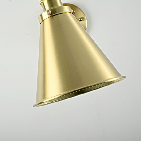 Бра Gloce Cone Shade Loft Industrial Metal Tall Gold от ImperiumLoft