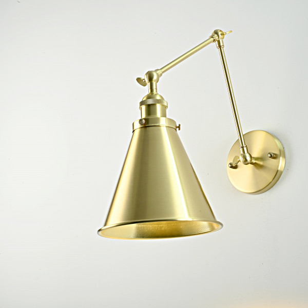 Бра Gloce Cone Shade Loft Industrial Metal Tall Gold от ImperiumLoft