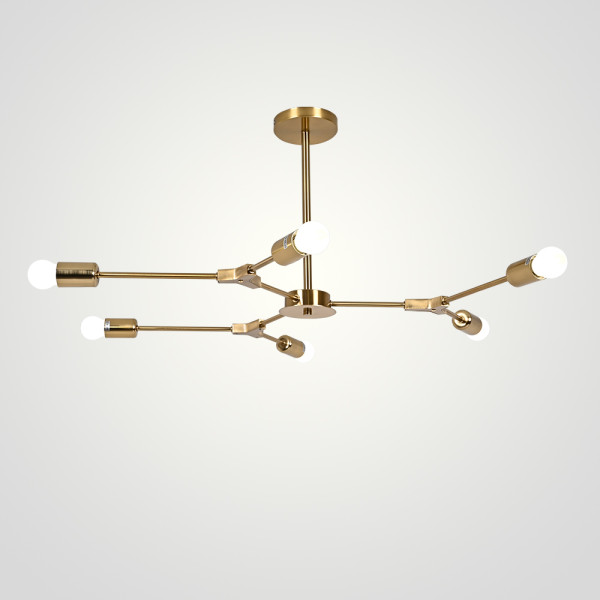 Люстра на штанге LATE D86 Gold