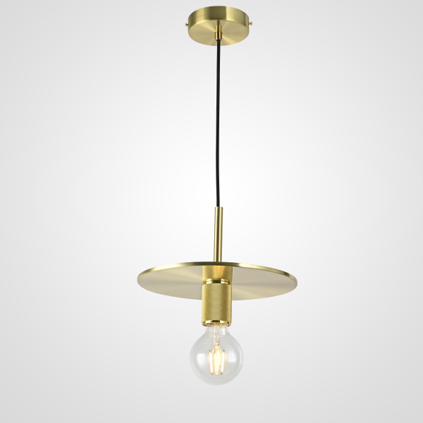Подвесной светильник RH Utilitaire Disk Shade Pendant Brass