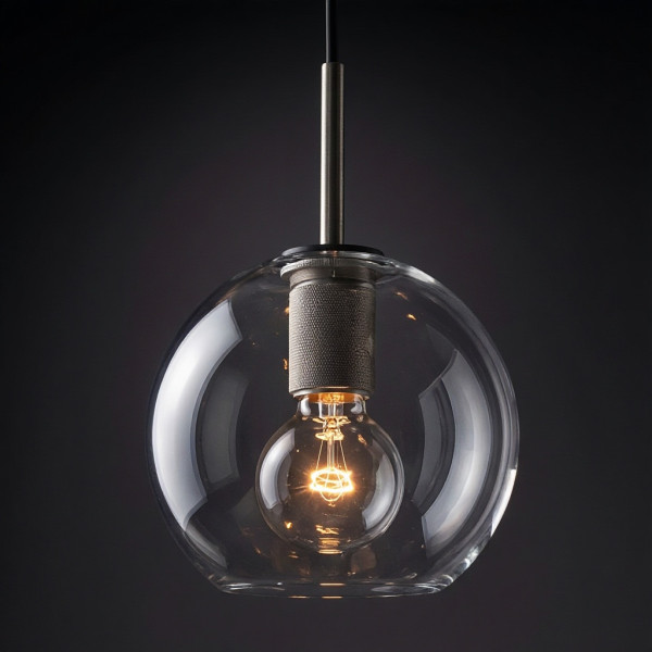 Подвесной светильник RH Utilitaire Globe Pendant Black Подвесной светильник RH Utilitaire Globe Pendant Black