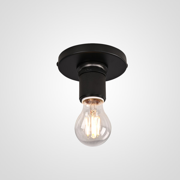 Потолочный светильник RH Utilitaire Socket Flushmount Black