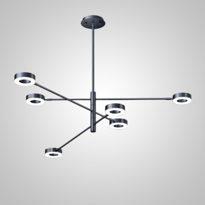 Люстра на штанге ATISSA S 6 D115 Black