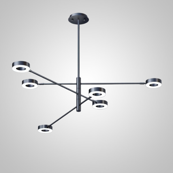 Люстра на штанге ATISSA S 6 D115 Black