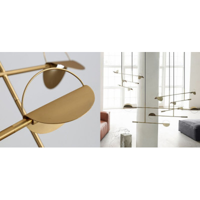 Люстра BOLIA LEAVES PENDANT Brass 3000К