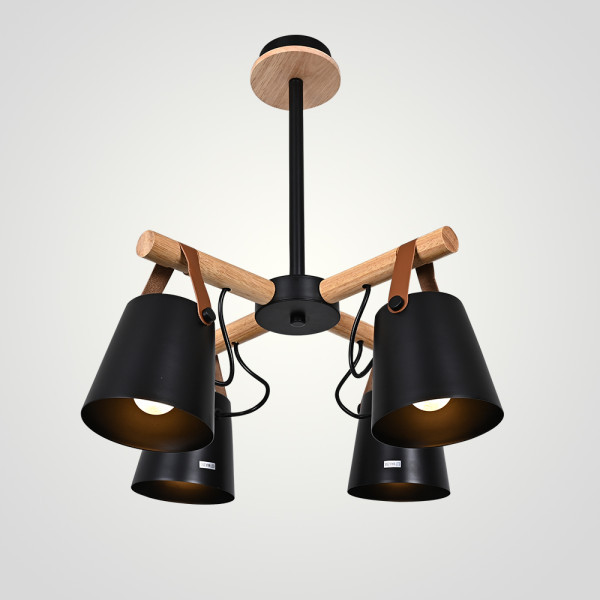 Люстра на штанге NATURA C4 black