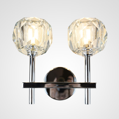 Бра  Boule de Cristal Double Sconce Chrome